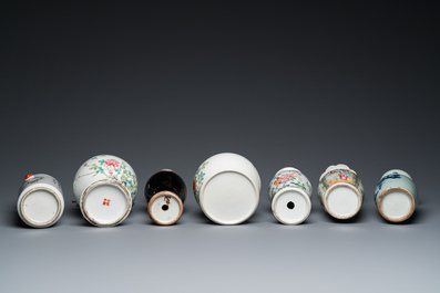 An extensive collection of varied Chinese porcelain wares, 19/20th C.