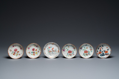 Collection vari&eacute;e en porcelaine de Chine en bleu et blanc et famille rose, 18/19&egrave;me
