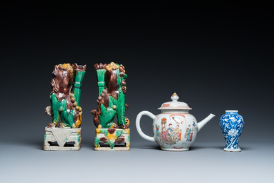 A varied collection of Chinese porcelain, Kangxi/Qianlong