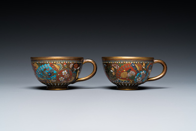 Eight Japanese cloisonn&eacute; wares, Meiji, 19/20th C.