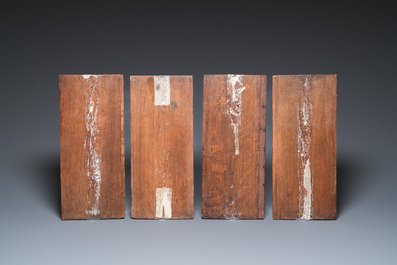 Collection de quinze panneaux divers en bois sculpt&eacute;, Flandre, 14/16&egrave;me