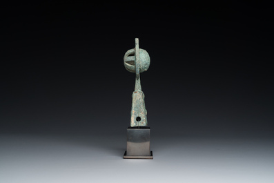 A Chinese bronze 'luan' chariot bell, Western Zhou