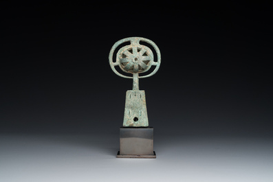 Cloche de char de type 'luan' en bronze, Chine, Zhou de l'Ouest