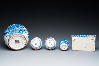 Collection vari&eacute;e en porcelaine de Chine, Kangxi et post&eacute;rieur