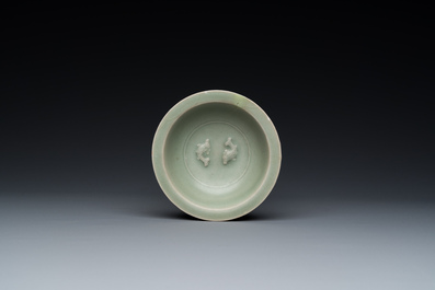 Six Chinese celadon- and qingbai-glazed wares, Song and later