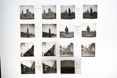Zestien Chinese glasnegatieven en drie filmrolletjes met vnl. tempelzichten uit China en Angkor, 19/20e eeuw