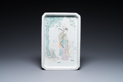 Collection vari&eacute;e en porcelaine de Chine famille rose et qianjiang cai, 19/20&egrave;me