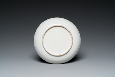 A Chinese wucai ko-sometsuke 'phoenix' plate for the Japanese market, Transitional period