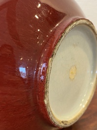 Een Chinese flesvormige langyao vaas, 18/19e eeuw
