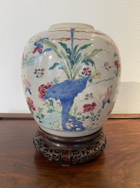 A Chinese famille rose 'hundred boys' jar, Yongzheng