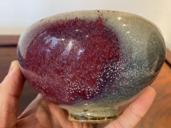 A Chinese junyao purple-splashed bowl, Ming or later