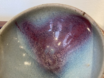 A Chinese junyao purple-splashed bowl, Ming or later