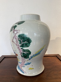 A Chinese famille rose 'Sanxing' vase, Yongzheng