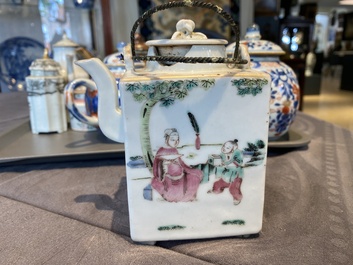 A large selection of Chinese famille rose and Imari-style tea wares, Yongzheng/Qianlong