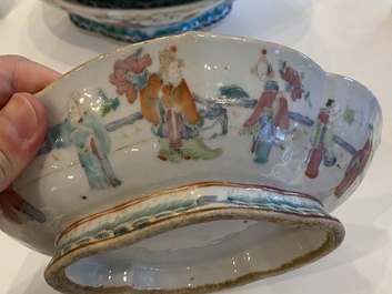 Eleven Chinese famille rose bowls, 19/20th C.