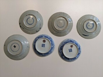 13 pieces of blue and white Chinese porcelain, 18/20th C.