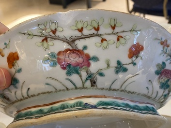 Onze bols en porcelaine de Chine famille rose, 19/20&egrave;me