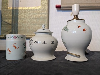 An extensive collection of varied Chinese porcelain wares, 19/20th C.