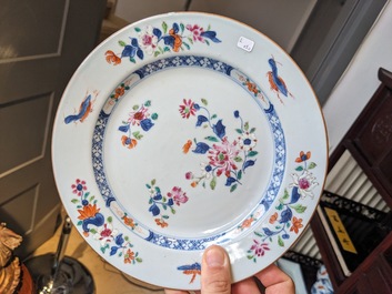 Collection vari&eacute;e en porcelaine de Chine en bleu et blanc et famille rose, 18/19&egrave;me