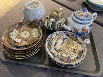 Een diverse collectie Chinees en Japans porselein, Qianlong en later