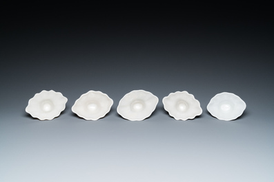 Eleven Chinese Dehua blanc de Chine cups, 17th C. and later