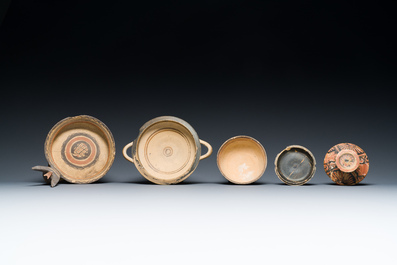 Four Greek and Roman pottery wares, Southern Italy, 5/4th C. b.C.