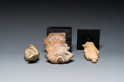 Six various Greek terracotta sculptures, 5th/3rd C. b.C.