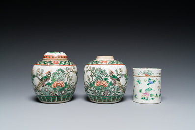 A varied collection of Chinese porcelain, 19th C.