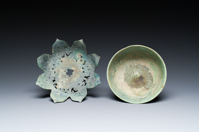 A Vietnamese bronze 'lotus' bowl, Champa culture, 15th C.