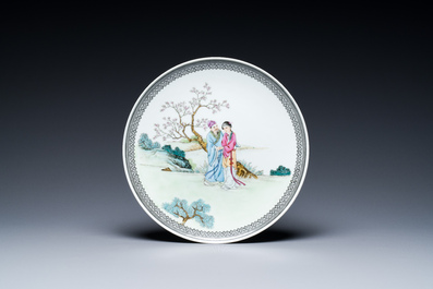 A varied collection of Chinese blue, white, iron-red and famille rose porcelain wares, 19/20th C.