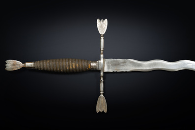 A two-handed 'Flamberge' sword, probably Germany, 18th C.