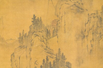 Zhou Chen 周臣( 1460-1535): 'Paysage montagneux', encre sur soie