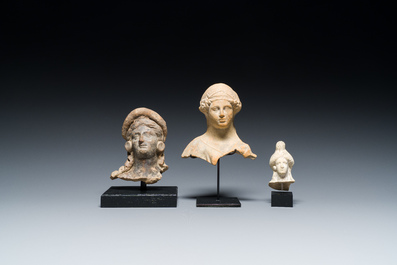 Six various Greek terracotta sculptures, 5th/3rd C. b.C.