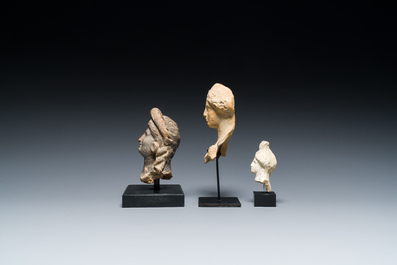 Six various Greek terracotta sculptures, 5th/3rd C. b.C.