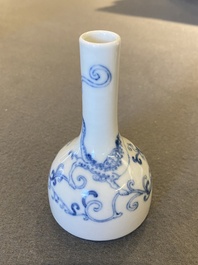 A Chinese blue and white 'dragon' bottle vase, Yongzheng mark, probably Republic