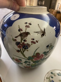 A varied collection of Chinese porcelain, 19th C.