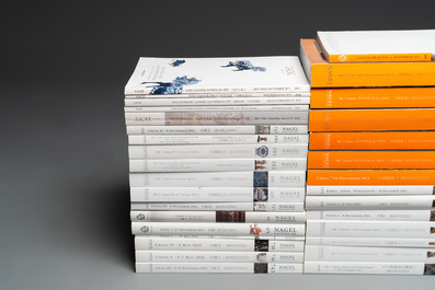 A varied collection of 54 auction catalogues on Chinese arts from Nagel and Zacke, 2010 and later