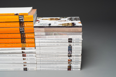 A varied collection of 54 auction catalogues on Chinese arts from Nagel and Zacke, 2010 and later