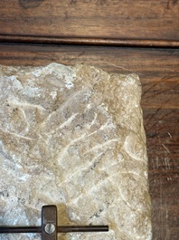 A white marble fragment of Parvati and a white marble fragment of Tirthankara, India, 12/13th C.