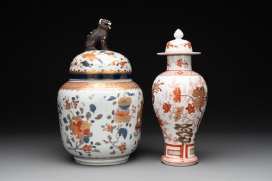 Five Chinese-style porcelain wares, Samson, Paris, 19th C.