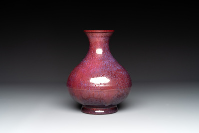 A Chinese flambé-glazed vase, Yongzheng mark and possibly of the period ...