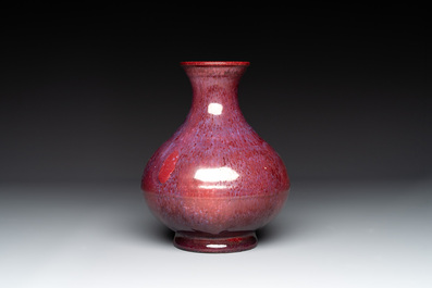 A Chinese flambé-glazed vase, Yongzheng mark and possibly of the period ...