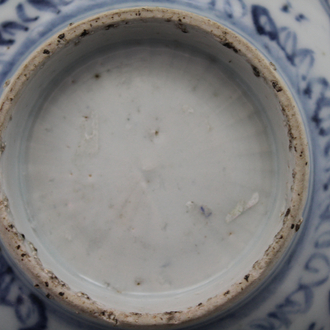 A blue and white Chinese porcelain bowl, Ming dynasty