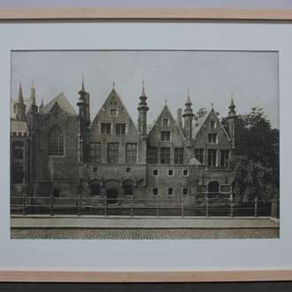 An albumen print of Bruges, late 19th C.