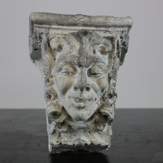 Moulage en plâtre d'une tête d'après l'Antiquité, atelier De Wispelaere, Bruges, 1e moitié 20e