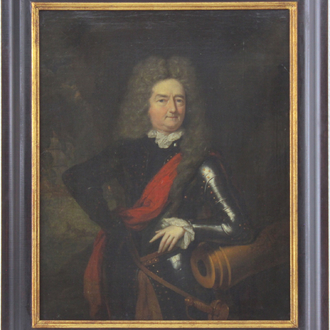 Constantyn Netscher (1668-1723), Portret van een Nederlandse admiraal