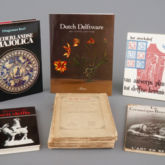 A lot of 6 publications on Dutch and Belgian pottery