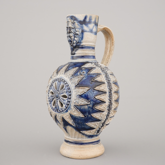 A Westerwald Enghals jug, ca. 1600