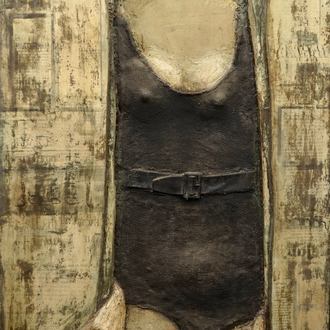 Joz De Loose (1925-2011), Plankenkoorts, 1966, polyester op paneel
