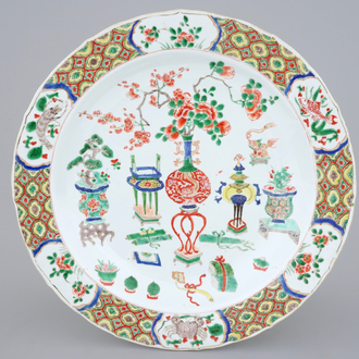 A good Chinese famille verte dish, Kangxi